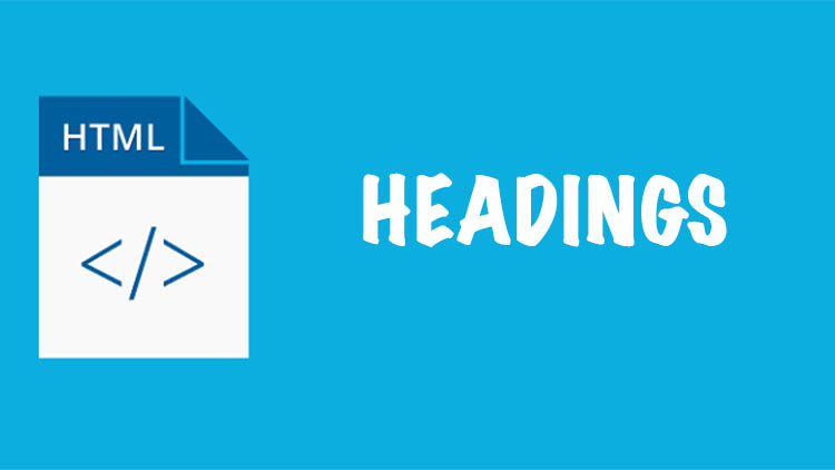 HEADINGS written on a blue background