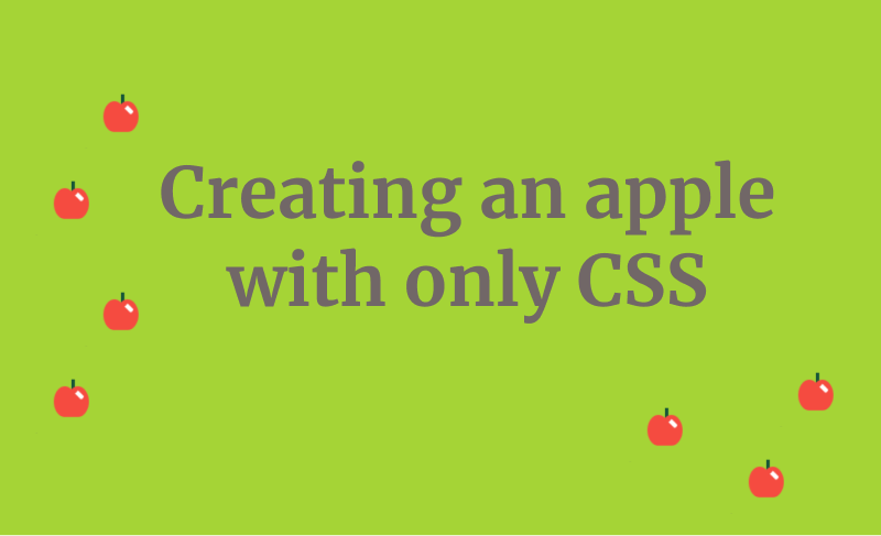 creating an apple with only css